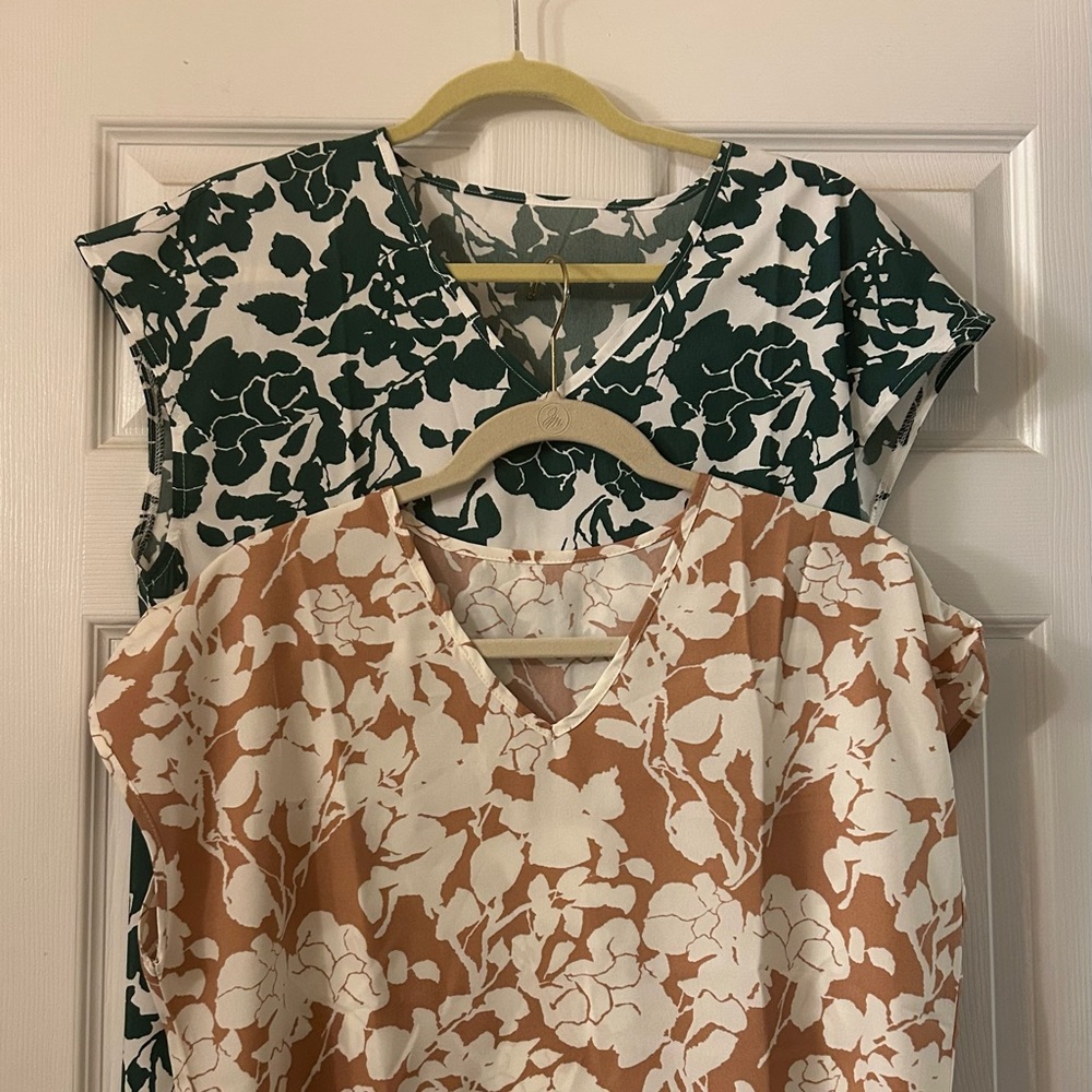 2 women’s blouses size medium